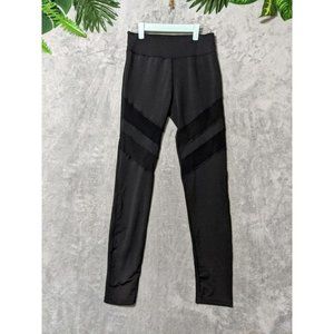 🍑Yoga Leggings SHAPER Women Activewear Workout  Solid Black High Waist MEDIUM